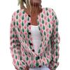 Round Neck Long Sleeve Christmas Cardigan Sweater YXX-YK01