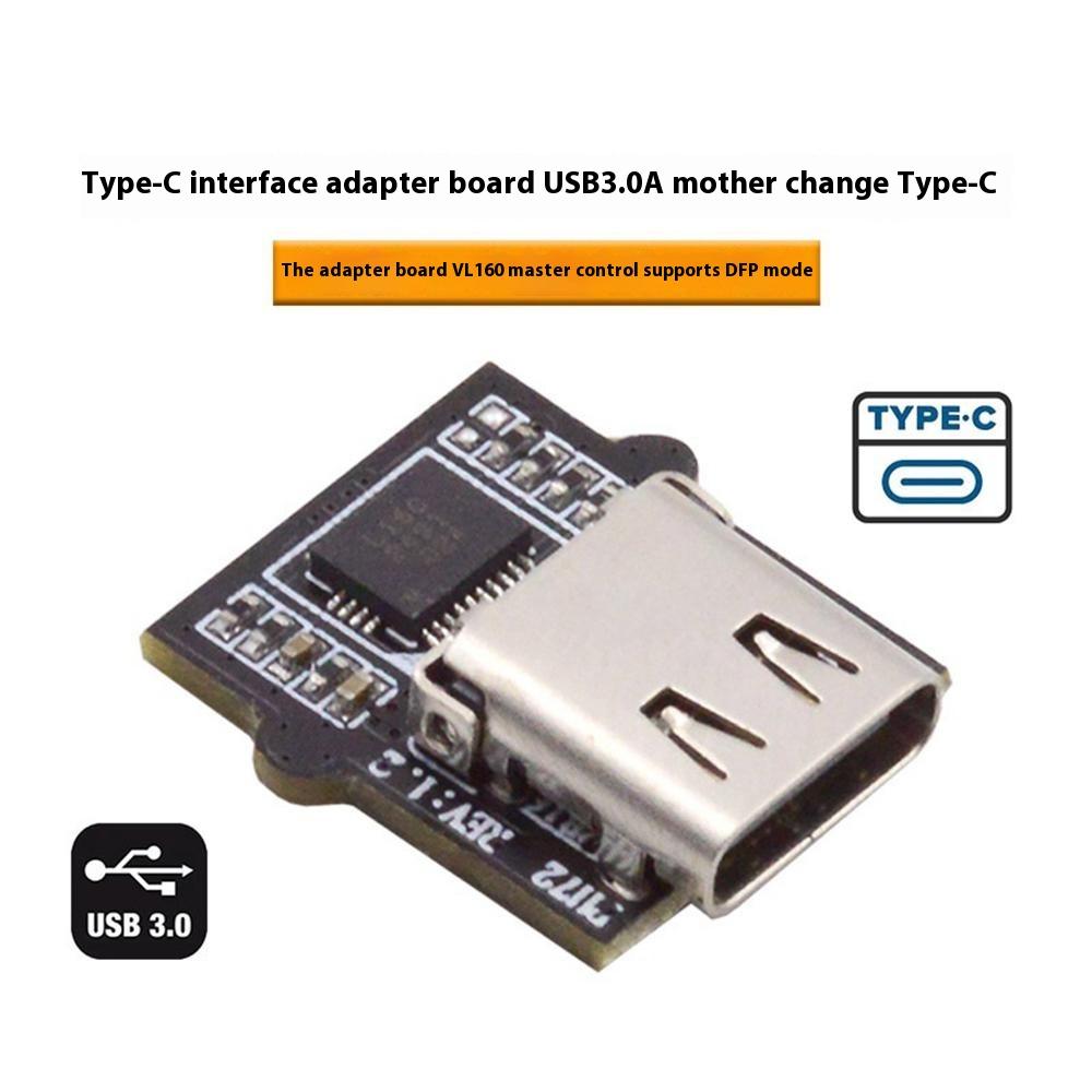 

CN-031 DIY Type-C Female Socket Connector with VL160 Chipset Replace for USB3.0 Type-A DIP Female As Shown A