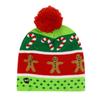 Cross-border Hot-selling Adult Winter Christmas Series Wool Hat LED Lighting Warm Knitted Hat Scarf Set Wholesale