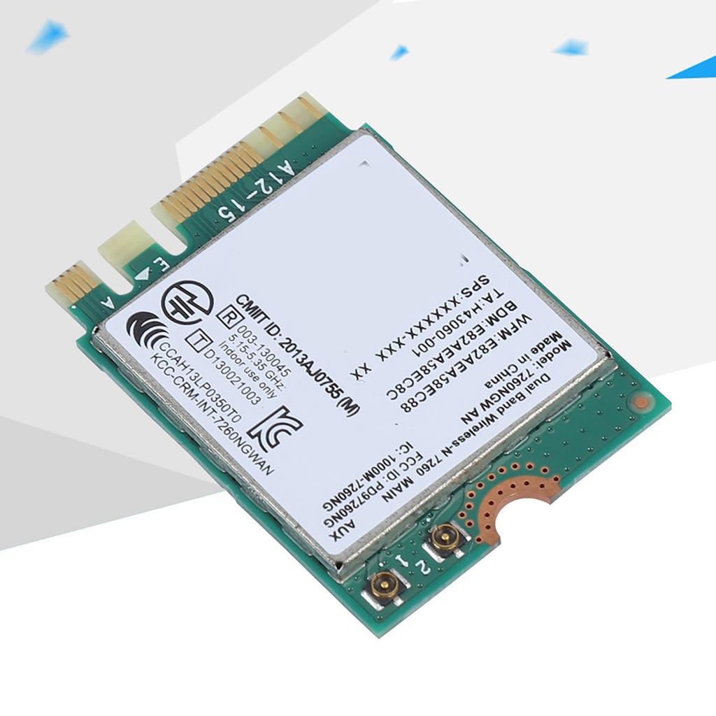 For Intel 7260NGW AN Wireless WIFI Card 2.4G 5G Bluetooth 4.0 Network Card