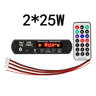 2*25W MP3 Player Decoder Board 12V Bluetooth 5,0 50W verstärker Auto FM Radio Modul Unterstützung TF