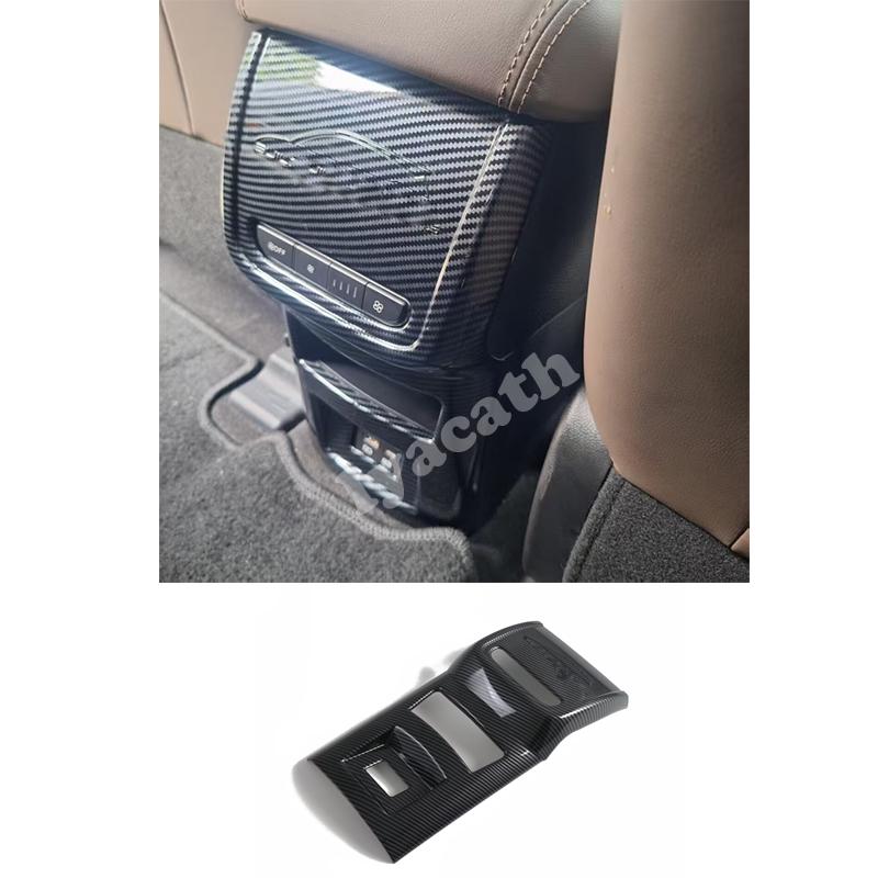 For BYD M6 2025 2026 ABS carbonfiber front rear center air conditions outlet cover side AC vent cover interior accessories