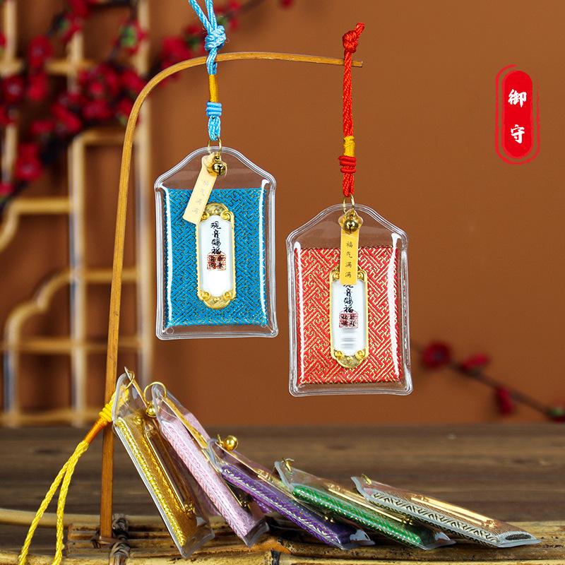 Chinese Style Buddhism Monastery Temple Guan Yin Buddha Efficacious Amulet Pendant Bless Family Safety Health Good Luck Career