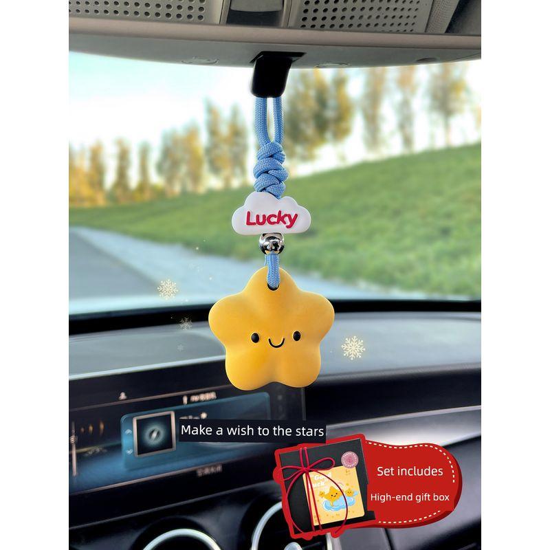 2026 New Model New Year Gift Lucky Star Car Hanging Ornament Aromatherapy Car Diffuser Stone Decoration Accessory for Women