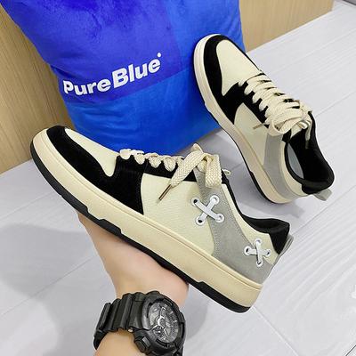 Moda 2024 Stringate Scarpe da Ginnastica Uomo Scarpe Piatte Leggere Outdoor Casual Abbinamento Colori uomo Scarpe Vulcanizzate scarpe firmate scarpe da ginnastica per uomo