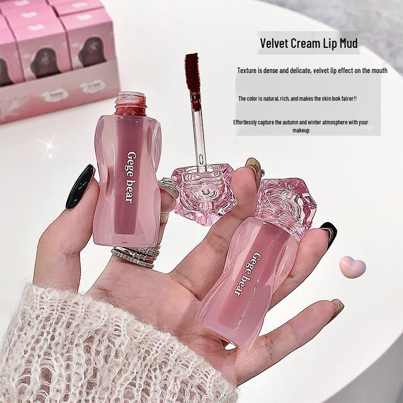 Manwan Velvet Matte Lip Mud - Long-Lasting Nude Lipstick for Enhanced Complexion