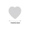 Heart-Shaped Love Stickers - 500 Self-Adhesive Labels per Roll