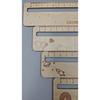 Creative Student Wooden Hollow Ruler Children'S Stationery Measuring Tool School Stationery Gift Reading Strips Drawing Ruler