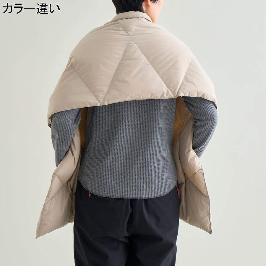 Fular Poncho din Puf NANGA, NA24423C605, BLK