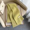 New Autumn and Winter Knitted Scarf Women's Fashion Classic Solid Color Versatile Scarf Simple Korean Version Thickened Warm Small Scarf
