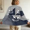 Women's Button-Down Shirt Long Sleeve Casual Halloween Print Top