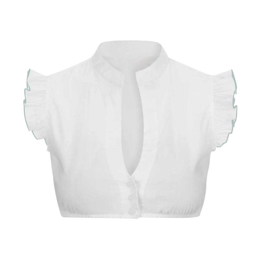 Ladies Elegant Classic Beer Festival Regular Bottoming Stitching Small Shirt Top