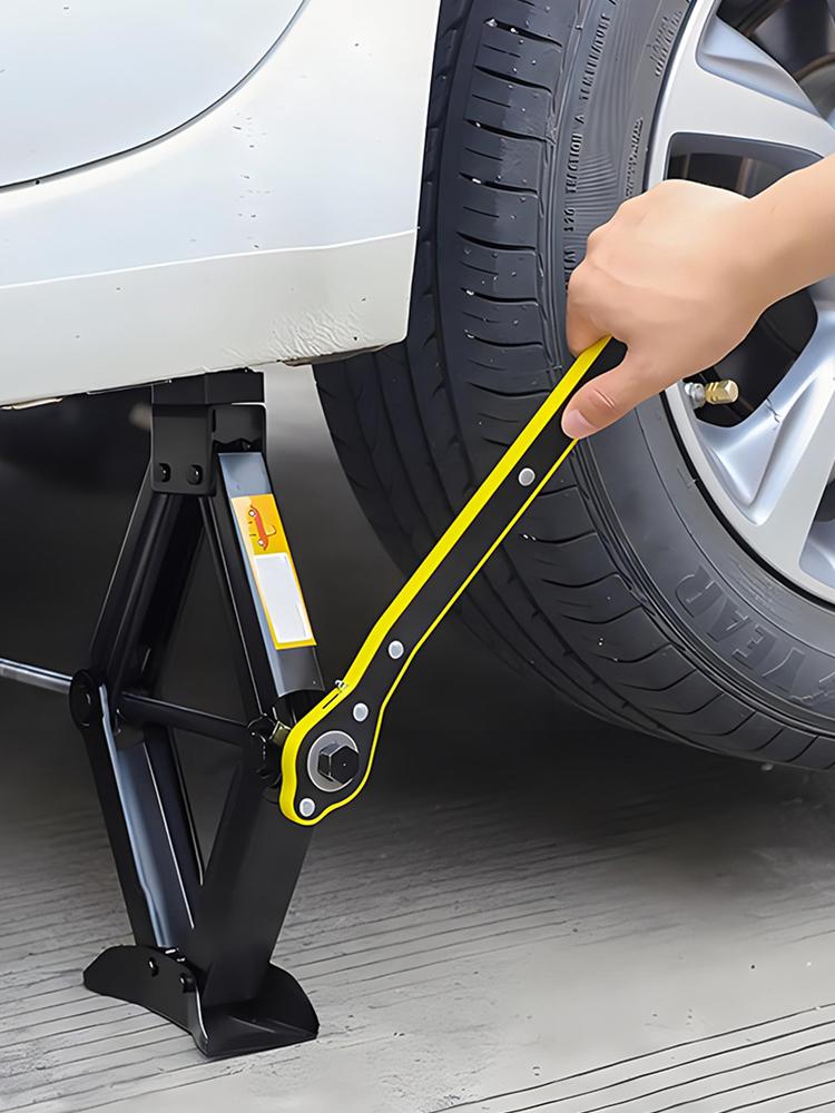 Wagenheber Garage Reifen Rad Radmutternschlüssel Griff Auto Arbeitssparend Autoheber Ratsche Metall Scherenheber Schlüssel Autoreparaturwerkzeug