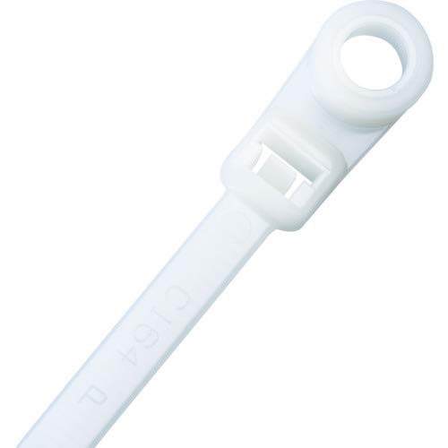 Panduit Corporation (PANDUIT) Screw-Mounted Nylon Cable Ties, Natural (100-Pack) PLC2S-S10-C