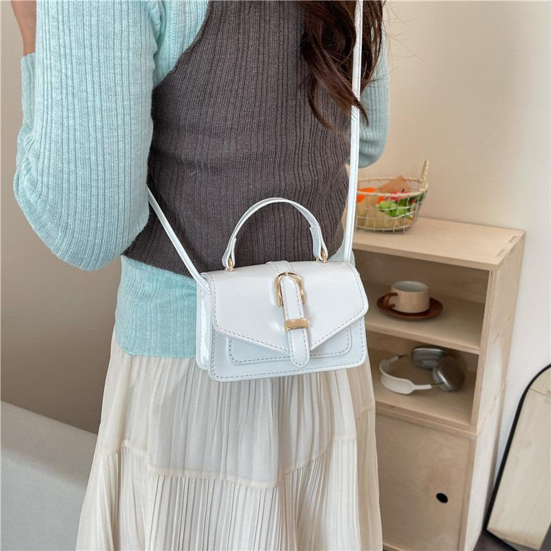 Simple Small Bag Women's Bag Spring New Fashion Portable Messenger Bag Highend Versatile Shoulder Small Square Bag