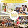 25Pcs Transparent Plastic Champagne Flutes, 150ml / 5oz Reusable Premium Cocktail Glasses, Clear Stemmed Prosecco Glasses, Elegant Party