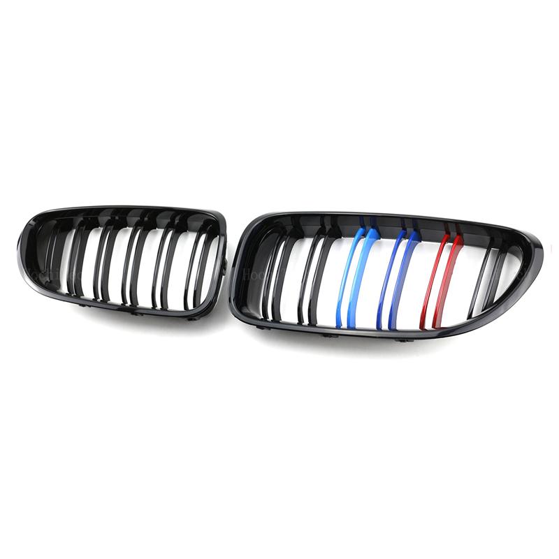 Grile pentru bara de protecție față de mașină Grilă de curse pentru rinichi pentru BMW Seria 6 F06 F12 F13 2012-2017 Grilă de schimb cu șipcă dublă