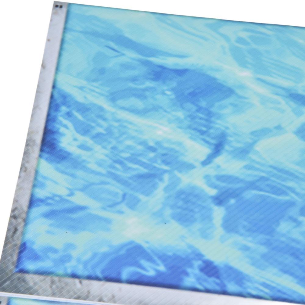 12pcs Blue 3D Bathtub Sticker Self Adhesive PVC Tile Decal Waterproof Antislip Sticker Bath Use