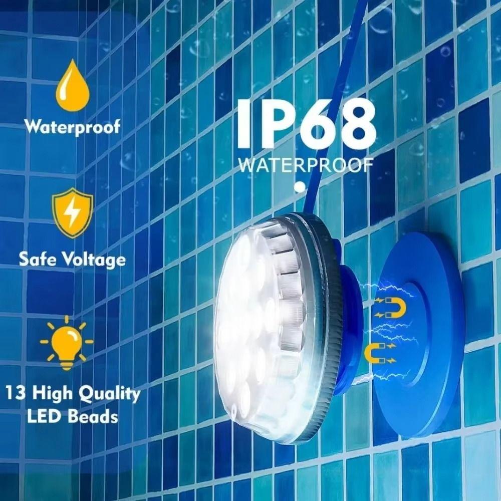 Brightness Levels Solar Pool LED Light RGB Color Timer Solar Powered Light Fountain