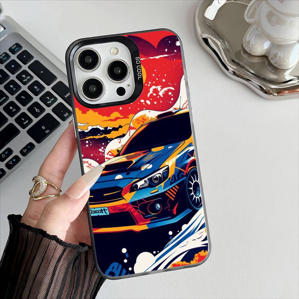 Anime T-Tokyo JDM Phone Case For Apple 11 12 13 14 15 16Pro Max Plus Protect Plating Phone Cover iphone12promax