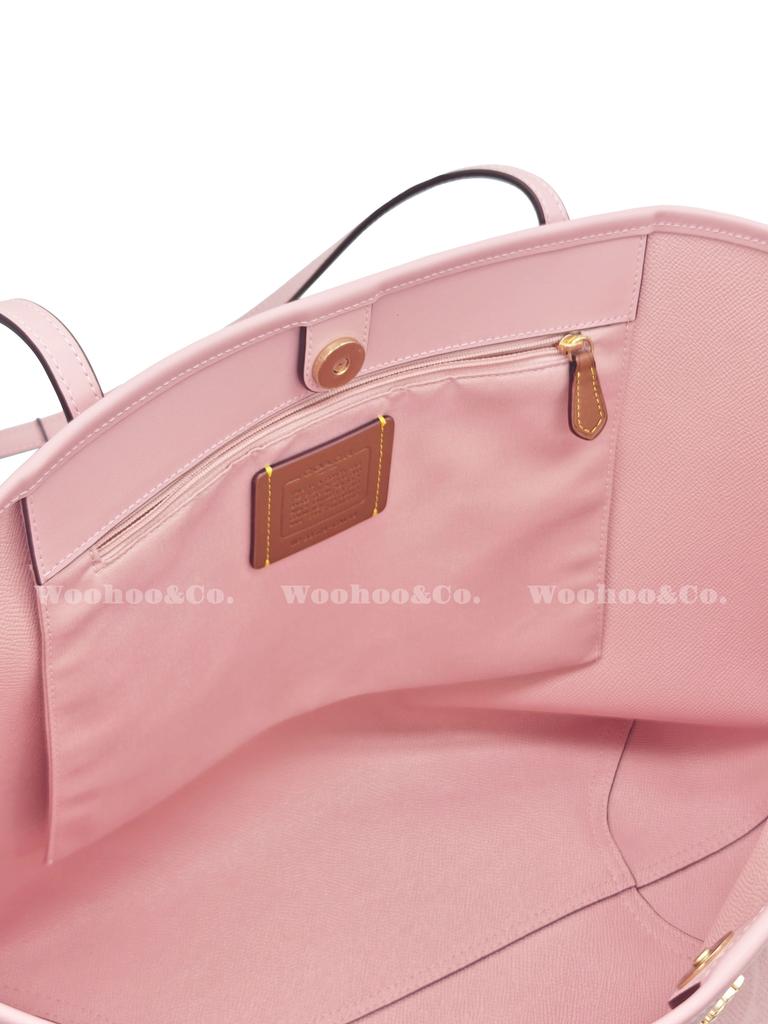 Coach City Artificial Leather Shoulder Bag Large Womens Rouge Pink