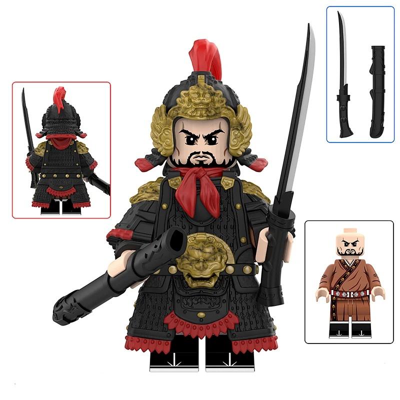 Used Boy Figure Assembly Weapon Building Block Toys