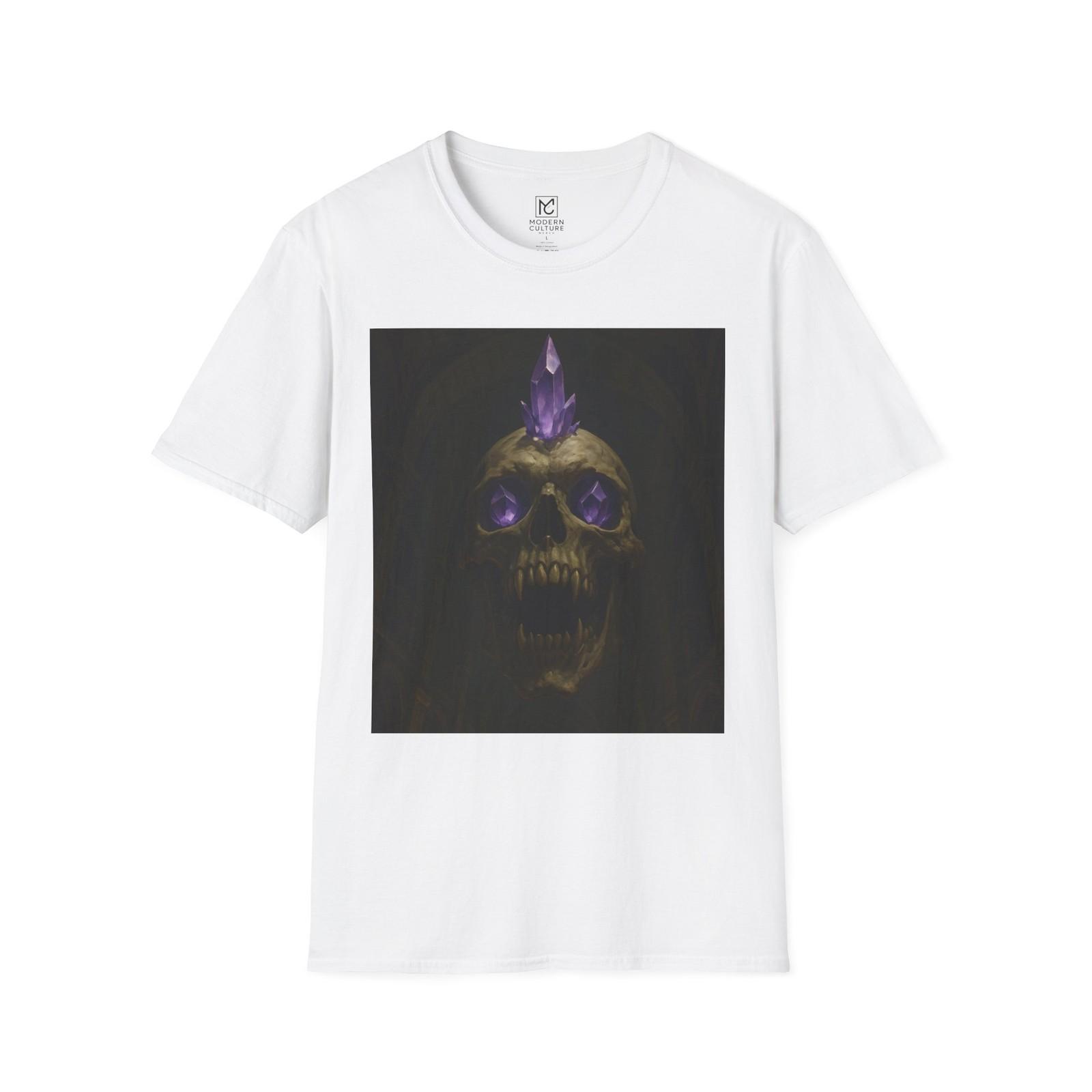 Gothic Skull Graphic T-Shirt, Unisex Tee, Halloween Outfit, Casual Wear S