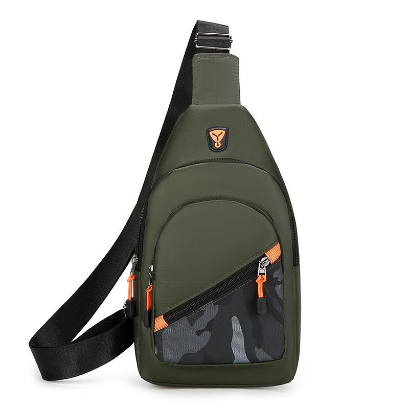 Men's Multifunctional Crossbody Travel Bag with Headphone Holder