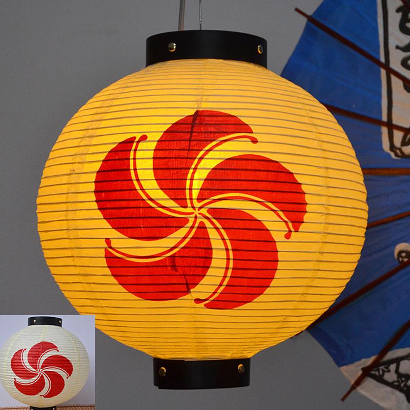 30cm Japanese Paper Lantern Oriental Style Izakaya Sushi Pub Lantern Sakura Restaurant Festival Hanging Lantern Advertising Sign