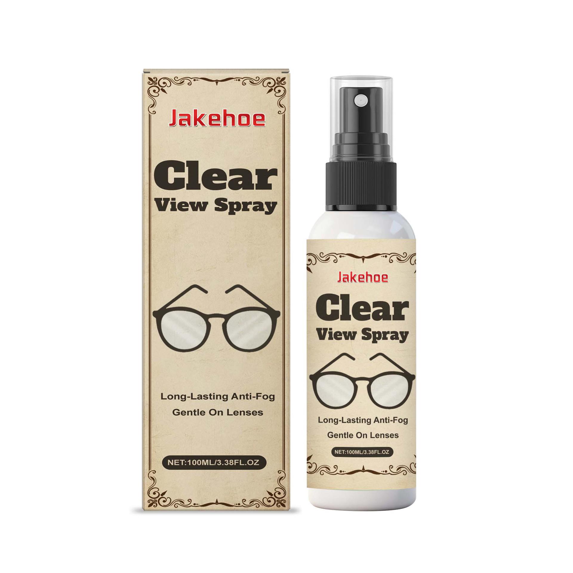 JAKEHOE Anti-Fog Lens Care Spray for Clear Vision & Scratch Protection