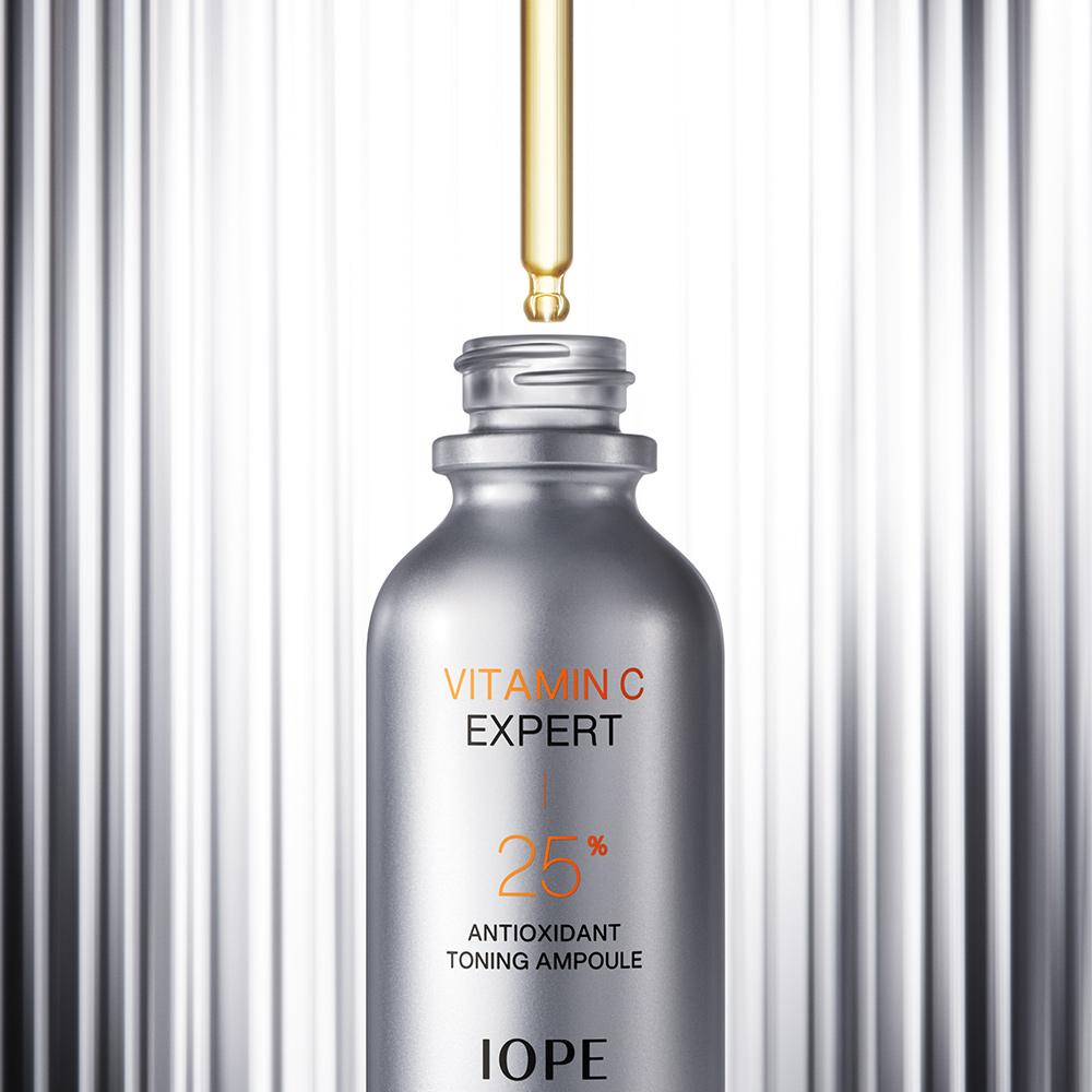 IOPE Vitamin C Expert 25% Antioxidant Toning Ampoule 23ml – Brightening Care, Radiance Support, Korean