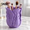 Vivid Leaf Texture Pen Cup Cabbage Shape Holder, 3D Print PLA Makeup Brush Organizer, Decorative Storage for Dressing Tables Stable Base Stationery