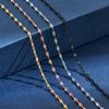 2.5mm Wide Embossed Stainless Steel Sunshine Link Chain Necklace for Women Choker 4 Available Jewelry Making Accessories