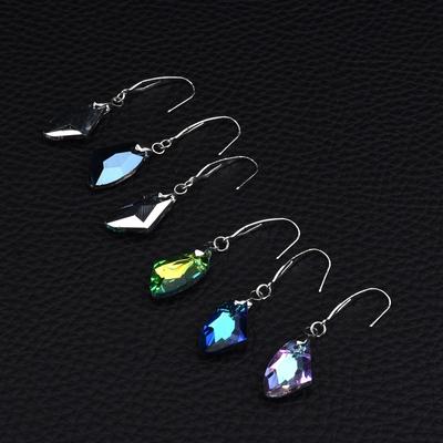 Einfache Kristallohrringe Edelstahl Sonderform Ohrringe Damen Modeohrringe Europäischer und amerikanischer Schmuck Großhandel