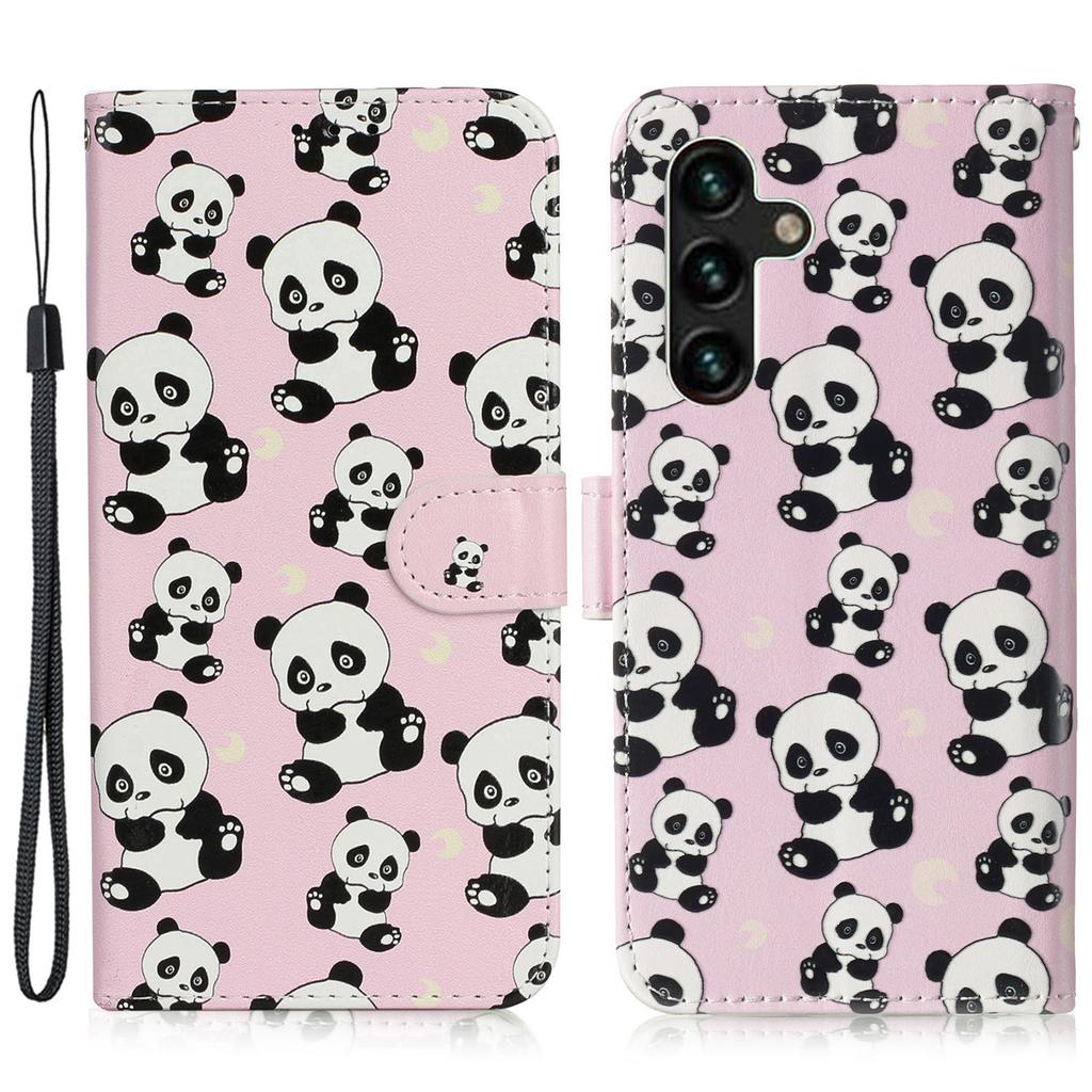 For Samsung Galaxy A56 5G Case Pattern Leather Wallet Phone Cover with Card Holder