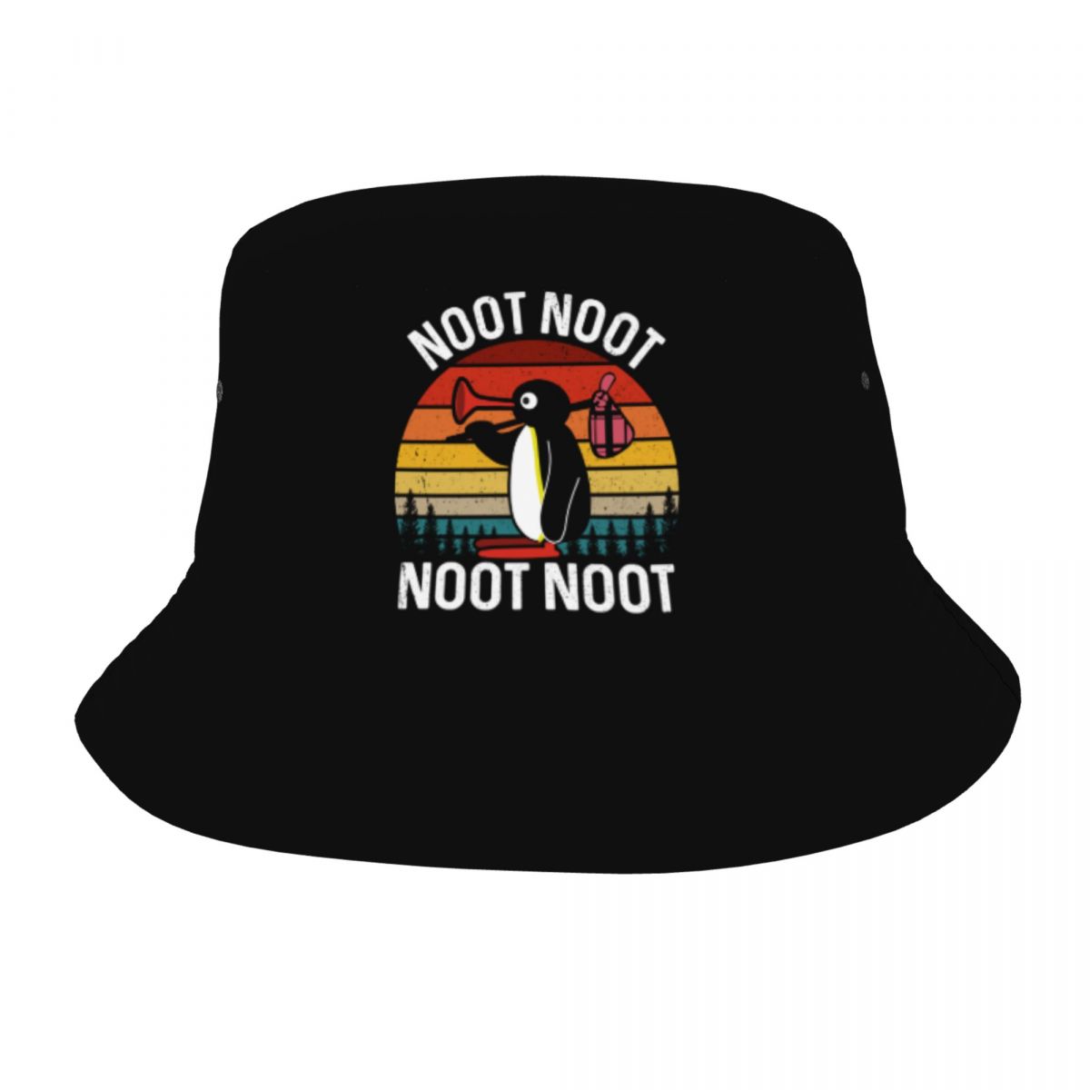 

На заказ Пингвин Pingu Noot Noot Панамы унисекс женские с героями мультфильмов Ulzzang пляжная солнцезащитная летняя рыбацкая кепка One Size