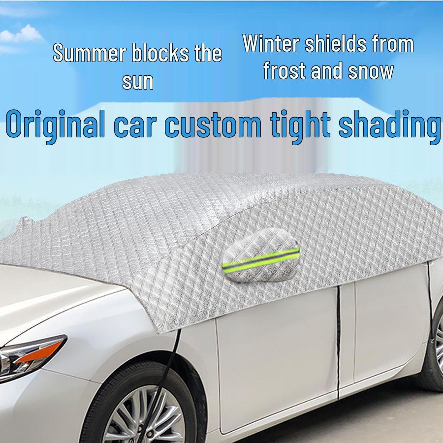 

Потовщений сонцезахисний екран для лобового скла автомобіля: Теплоізоляція, Пилонепроникність, Снігонепроникність, Морозостійкість 6 Windows Full Cover срібний