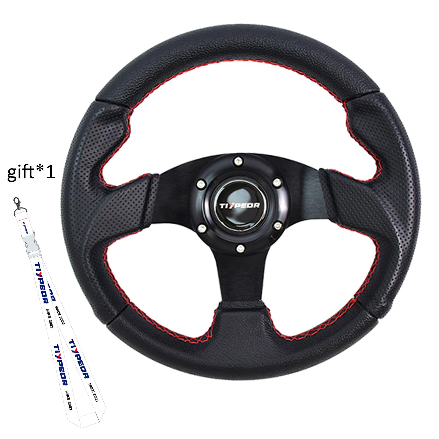 TIYPEOR Japanese Jdm Stylefor Retro 11.5 Inches 280mm Steering Wheel for Racing Style 001-GZFXP395-01