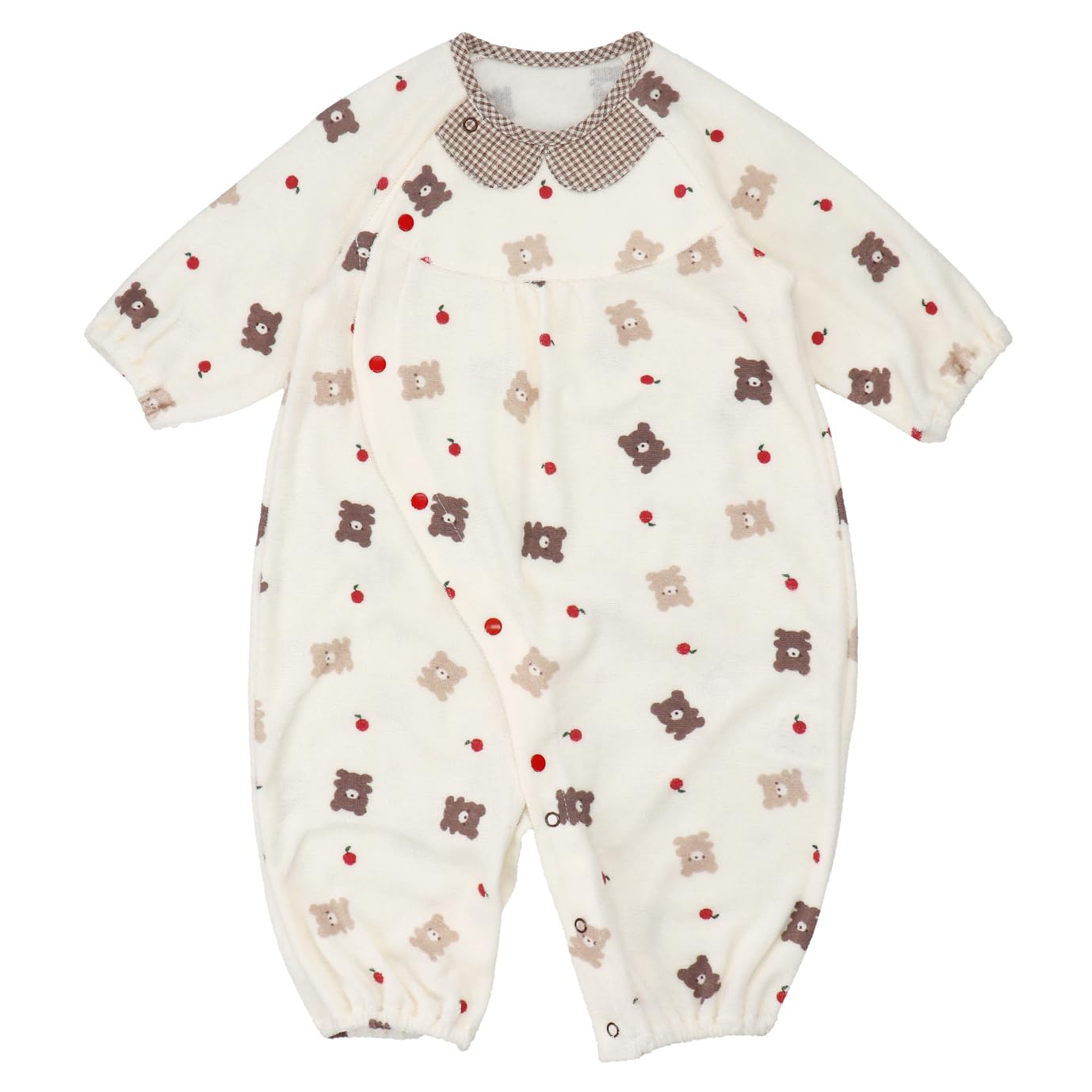 

Baby Castle Kumakuma Made in Japan Two-Way All, 50-70cm, Pile, слоновая кость