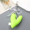 Elegant Beaded Keychain Phone Charm Unique Keyring Padded Heart Bowknot Bag Pendant Accessory for Purse Backpack Handbag