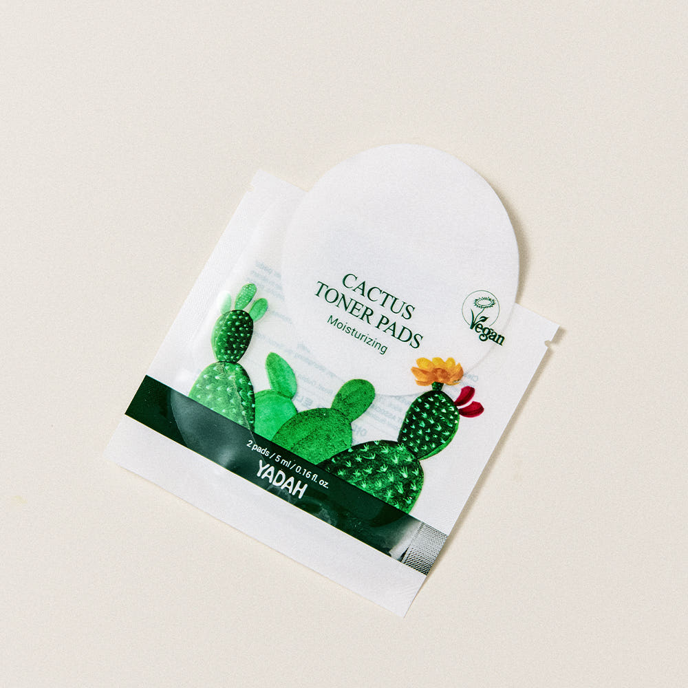 YADAH Cactus Toner Pad 10 Sheets - Travel size