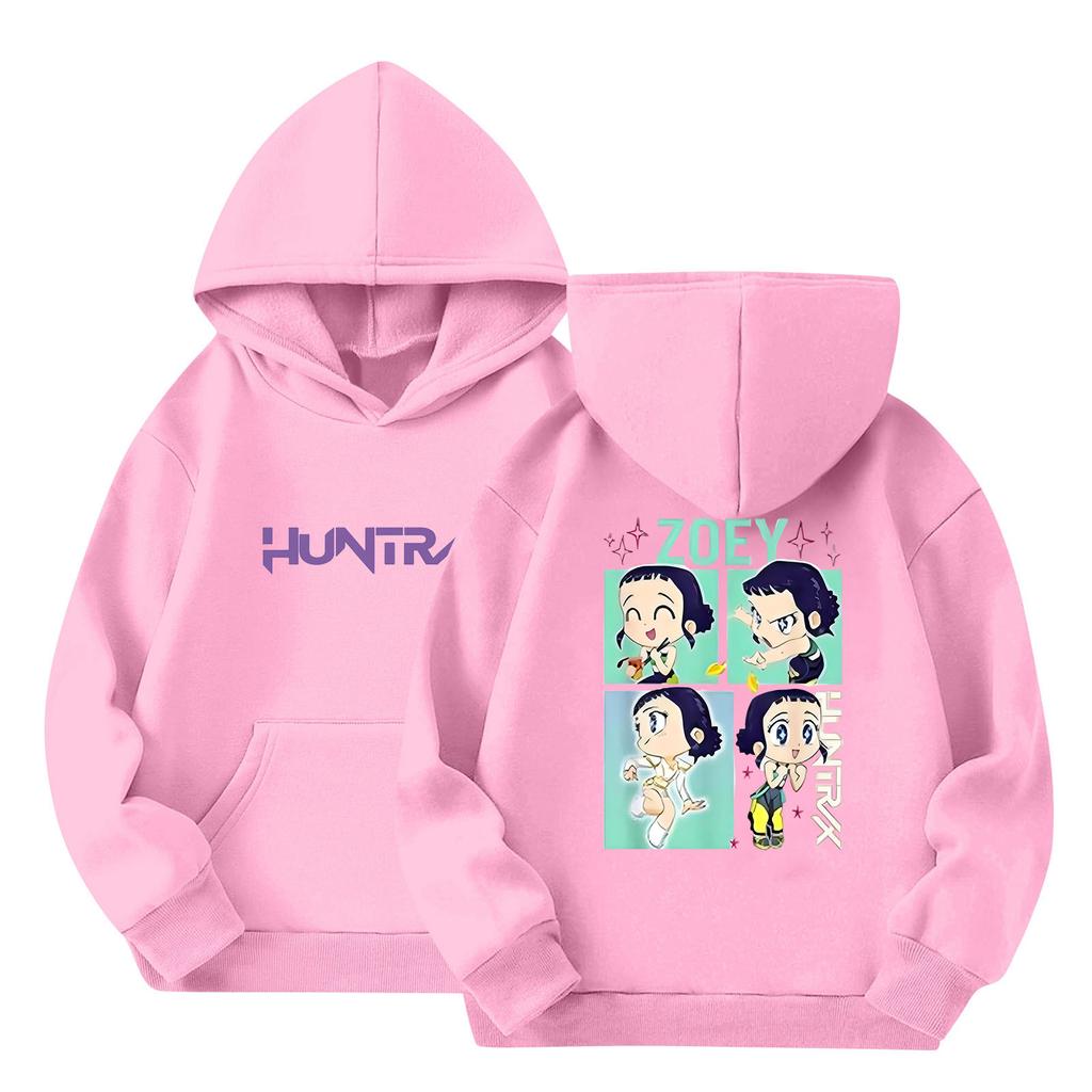 Dětská mikina s kapucí Chlapecká a dívčí módní potištěná mikina s dlouhým rukávem