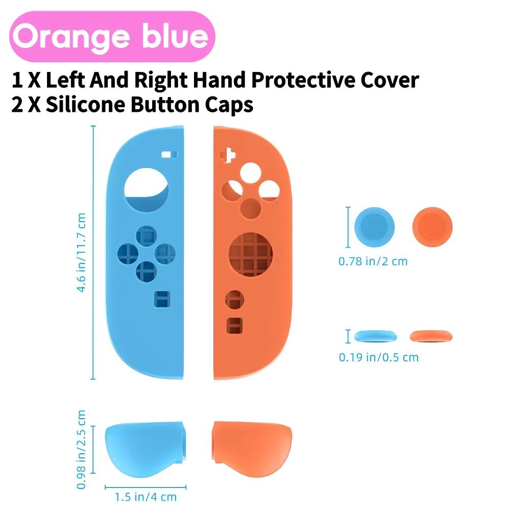 Silicone Soft D-pad Cross Button ABXY Key Sticker Skin Case For Nintendo Switch 2 Joy-Con Thumb Stick Grip Cap Cover For NS 2
