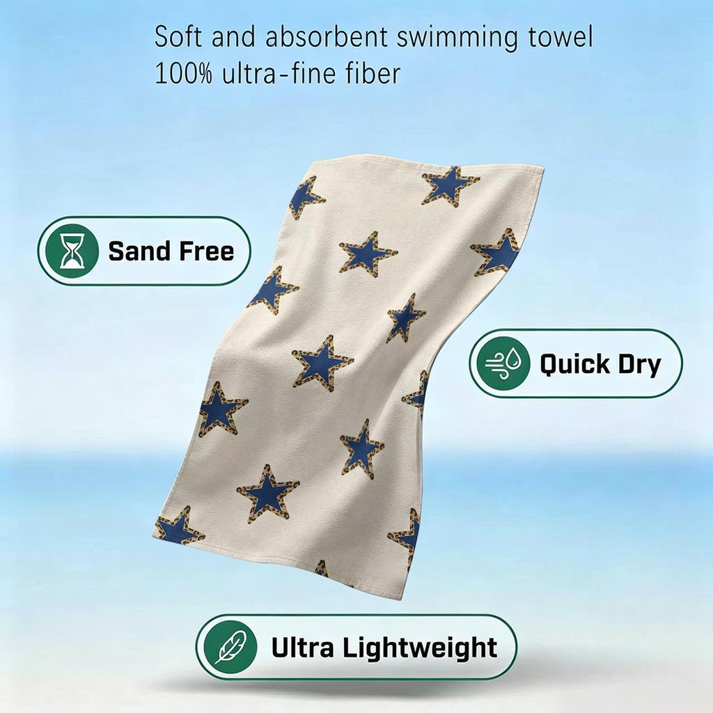 Lemon Slice Beach Towel Cartoon Quick Dry Microfiber Bath Towel for Swimming Surfing Camping Unisex Holiday
