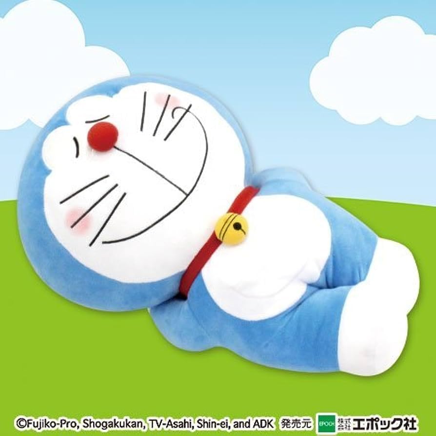 Doraemon Mochi Lying Down BIG Stuffed Toy