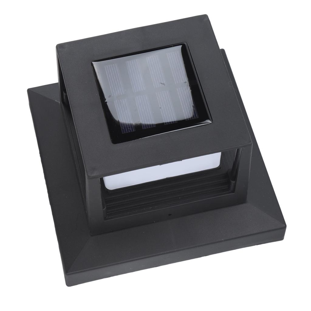 Square Outdoor Fence Post Cap Light Solar Post Light LED Landscape Lighting for Household Garden Courtyard Fence Dual