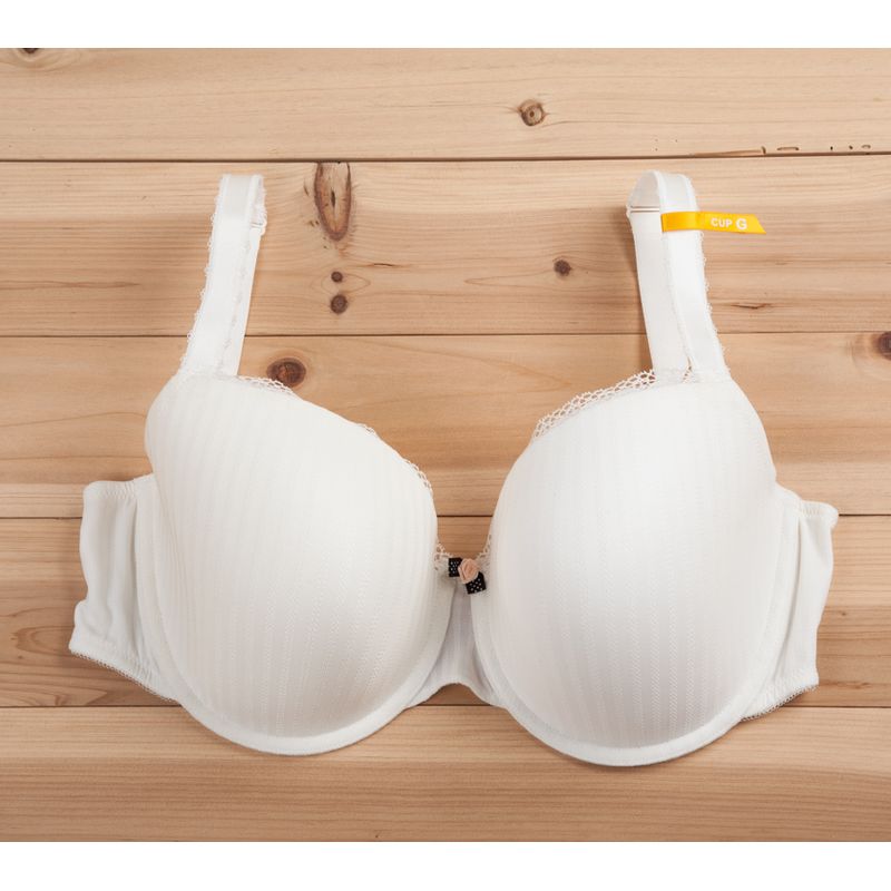 

Cdefg N316 Полосатый бюстгальтер с кружевной отделкой Dark Stripe Beige 65D