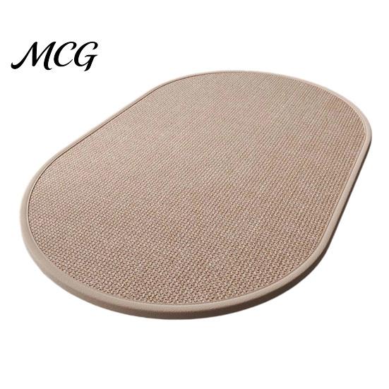 Machine Washable Mat Minimalist Bathroom Rug, Absorbent Non-Slip Floor Mat, Rectangular Door Textured Backing Rug for Home Entrance Bedroom