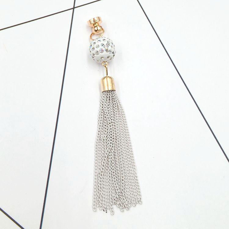 Yilian DIY Mobile Phone Case Jewelry - Handmade Chain Tassel Pendant for Women