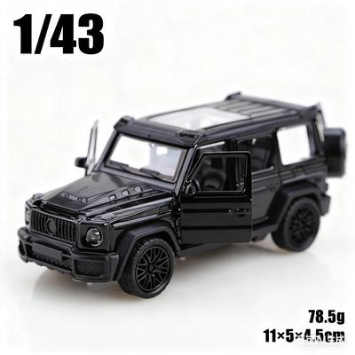 Metalowy model odlewanego ciśnieniowo w skali 1:43, nowy pojazd terenowy Little G z napędem pull-back, trzy drzwiowy model ze stopu, zabawka dla chłopca, dekoracja.